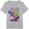 image:imageThe Mandalorian And Grogu Protect Attack Snack The Child TShirtHeather Grey