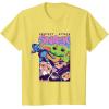 image:imageThe Mandalorian And Grogu Protect Attack Snack The Child TShirtLemon Yellow