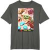 image:imageThe Mandalorian And Grogu Snack Time The Child Smiles Poster TShirtAsphalt Grey