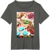 image:imageThe Mandalorian And Grogu Snack Time The Child Smiles Poster TShirtAsphalt Grey