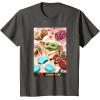 image:imageThe Mandalorian And Grogu Snack Time The Child Smiles Poster TShirtAsphalt Grey