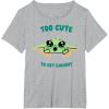 image:imageThe Mandalorian And Grogu The Child Too Cute To Get Caught TShirtHeather Grey