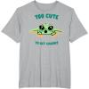 image:imageThe Mandalorian And Grogu The Child Too Cute To Get Caught TShirtHeather Grey