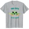 image:imageThe Mandalorian And Grogu The Child Too Cute To Get Caught TShirtHeather Grey