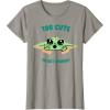 image:imageThe Mandalorian And Grogu The Child Too Cute To Get Caught TShirtSlate Grey