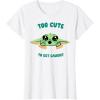 image:imageThe Mandalorian And Grogu The Child Too Cute To Get Caught TShirtWhite