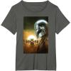 image:imageThe Mandalorian And Grogu The Child amp Mando Side Portrait TShirtAsphalt Grey