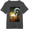 image:imageThe Mandalorian And Grogu The Child amp Mando Side Portrait TShirtDark Heather Grey