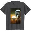 image:imageThe Mandalorian And Grogu The Child amp Mando Side Portrait TShirtDark Heather Grey