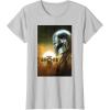 image:imageThe Mandalorian And Grogu The Child amp Mando Side Portrait TShirtSilver Grey