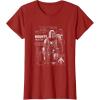 image:imageThe Mandalorian and Grogu  Bounty Hunter  Dark Digital TShirtCranberry Red