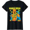 image:imageThe Mandalorian and Grogu  Mando  Neon Colors TShirtBlack