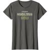 image:imageThe Mandalorian and Grogu  Tonal Washed Logo TShirtAsphalt Grey