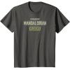 image:imageThe Mandalorian and Grogu  Tonal Washed Logo TShirtAsphalt Grey