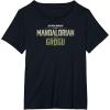 image:imageThe Mandalorian and Grogu  Tonal Washed Logo TShirtBlack