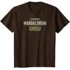 image:imageThe Mandalorian and Grogu  Tonal Washed Logo TShirtBrown