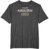 image:imageThe Mandalorian and Grogu  Tonal Washed Logo TShirtDark Heather Grey