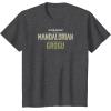 image:imageThe Mandalorian and Grogu  Tonal Washed Logo TShirtDark Heather Grey