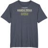 image:imageThe Mandalorian and Grogu  Tonal Washed Logo TShirtHeather Blue
