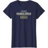 image:imageThe Mandalorian and Grogu  Tonal Washed Logo TShirtNavy Blue