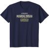 image:imageThe Mandalorian and Grogu  Tonal Washed Logo TShirtNavy Blue