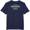 image:imageThe Mandalorian and Grogu  Tonal Washed Logo TShirtNavy Blue