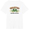 image:imageThe Mandalorian and Grogu  Wanted for Being Too Cute TShirtWhite