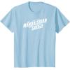 image:imageThe Mandalorian and Grogu  White Movie Logo TShirtBaby Blue