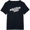 image:imageThe Mandalorian and Grogu  White Movie Logo TShirtBlack