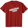 image:imageThe Mandalorian and Grogu  White Movie Logo TShirtCranberry Red