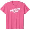 image:imageThe Mandalorian and Grogu  White Movie Logo TShirtPink Heather