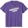 image:imageThe Mandalorian and Grogu  White Movie Logo TShirtPurple Heather