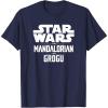 image:imageStar Wars The Mandalorian And Grogu Official Title Logo TShirtNavy Blue