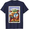 image:imageStar Wars The Mandalorian and Grogu Bounty Hunter Card 31 TShirtNavy Blue