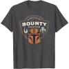 image:imageStar Wars The Mandalorian and Grogu Bounty Hunter Helmet TShirtDark Heather Grey