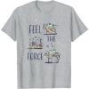 image:imageStar Wars The Mandalorian and Grogu Feel The Force Cute TShirtHeather Grey