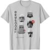 image:imageStar Wars The Mandalorian and Grogu Imperial Helmets Collage TShirtSilver Grey