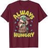 image:imageStar Wars The Mandalorian and Grogu Movie Always Hungry TShirtBurgundy