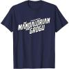 image:imageStar Wars The Mandalorian and Grogu Official BampW Movie Logo TShirtNavy Blue