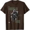 image:imageStar Wars The Mandalorian and Grogu Wherever I Go He Goes TShirtBrown