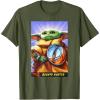 image:imageThe Mandalorian And Grogu Bounty Hunter Grogu With Beskar TShirtOlive Green