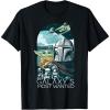 image:imageThe Mandalorian And Grogu Galaxys Most Wanted Portrait TShirtBlack