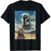image:imageThe Mandalorian And Grogu Mando amp The Child Armored Poster TShirtBlack