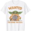 image:imageThe Mandalorian And Grogu Wanted For Being Too Cute Armor TShirtWhite