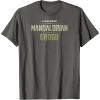 image:imageThe Mandalorian and Grogu  Tonal Washed Logo TShirtAsphalt Grey
