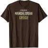 image:imageThe Mandalorian and Grogu  Tonal Washed Logo TShirtBrown