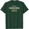 image:imageThe Mandalorian and Grogu  Tonal Washed Logo TShirtDark Green