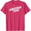 image:imageThe Mandalorian and Grogu  White Movie Logo TShirtRed Heather