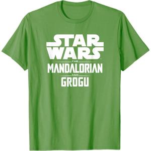image:imageStar Wars The Mandalorian And Grogu Official Title Logo TShirtGrass Green