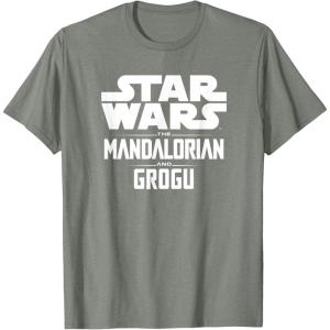 image:imageStar Wars The Mandalorian And Grogu Official Title Logo TShirtOlive Heather
